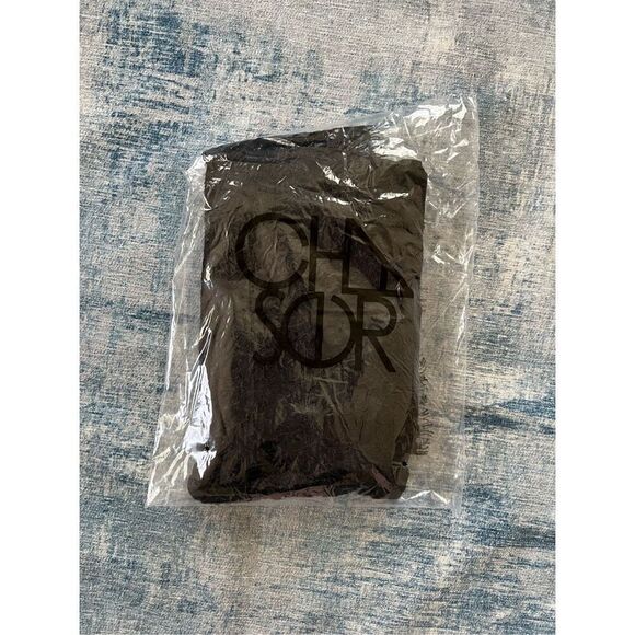 NWT! Chaser Black Floral Lace Scallop Hem Strappy Slip Dress Medium - Picture 7 of 9